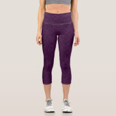 Leggings Capri Collants Capri vin rose abstrait (Recto)