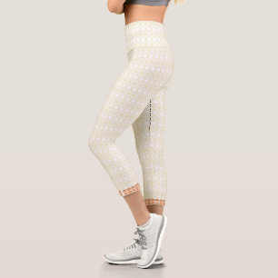 Leggings Capri Collants de yoga Capri géométriques en or de luxe