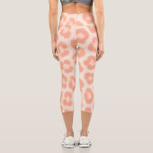 Leggings Capri Collants imprimés guépard albinos | Anim Blush & C (Verso)
