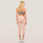 Leggings Capri Collants imprimés guépard albinos | Anim Blush & C (Verso)