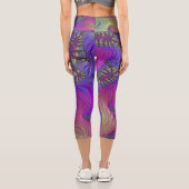 Leggings Capri Collants Néon Fractale (Verso)