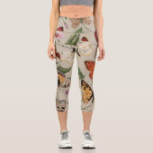Leggings Capri Collection de la papillon Moth Nature Dessin (Recto)