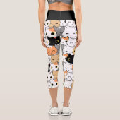 Leggings Capri Collectionneuse de chats (Verso)