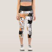 Leggings Capri Collectionneuse de chats (Recto)