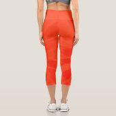 Leggings Capri Colorant à cravate orange (Verso)
