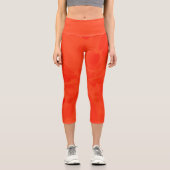 Leggings Capri Colorant à cravate orange (Recto)