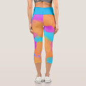 Leggings Capri Coloré Gras Artiste moderne Motif (Verso)