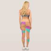 Leggings Capri Coloré Gras Artiste moderne Motif (Verso)