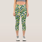 Leggings Capri Coloré moderne Bauhaus Abstrait Motif géométrique (Recto)