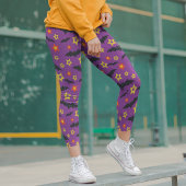 Leggings Capri Coloré moderne Halloween Bat Star Motif