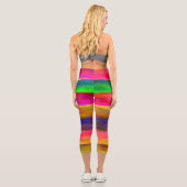 Leggings Capri colorful bands (Verso)