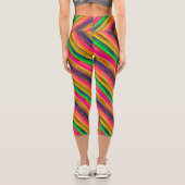 Leggings Capri colorful bands (Verso)