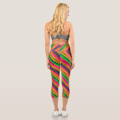 Leggings Capri colorful bands (Verso)