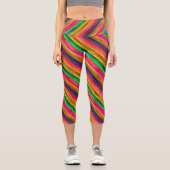 Leggings Capri colorful bands (Recto)