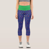 Leggings Capri Colorful geometric pattern (Recto)