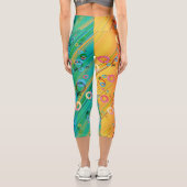 Leggings Capri Composition Abstraite (Verso)
