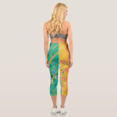 Leggings Capri Composition Abstraite (Verso)