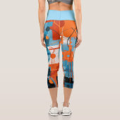 Leggings Capri Composition géométrique Abstraite (Verso)