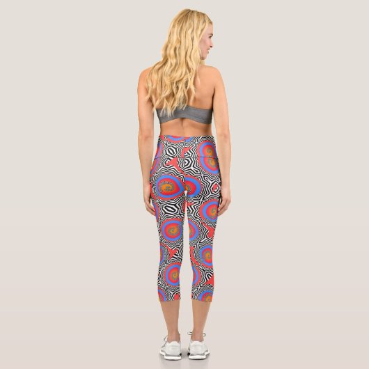 Leggings Capri Compression féminine ajustée à la taille haute Spi (Verso)