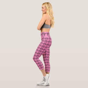 Leggings Capri Concepteur Diorlacroix Rose Medusa