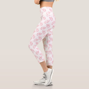 Leggings Capri Conception blanche de la Parties scintillant Rose