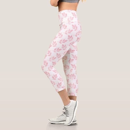 Leggings Capri Conception blanche de la Parties scintillant Rose  (Gauche)