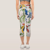 Leggings Capri Conception botanique Abstraite Portion active - Le (Verso)