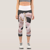 Leggings Capri Conception de fantasy Art Dragon Or Blanc Chinois  (Recto)