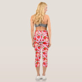 Leggings Capri Conception de fraises (Verso)