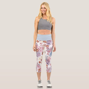 Leggings Capri Conception de la série de composition de l'eau sou