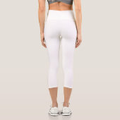 Leggings Capri Conception de salutation simple et heureuse pour a (Verso)