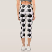 Leggings Capri Conception du ventilateur de football (Verso)