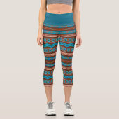 Leggings Capri Conception géométrique de Cameron Gorge de style s (Recto)