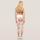Leggings Capri Conception motif d'automne (Verso)
