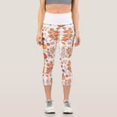 Leggings Capri Conception motif d'automne (Recto)