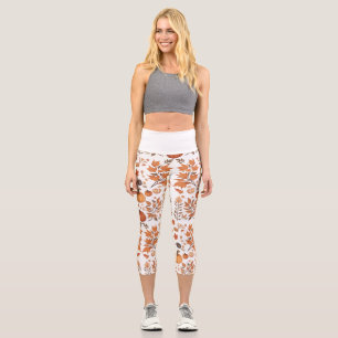 Leggings Capri Conception motif d'automne