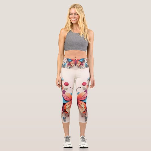 Leggings Capri Conception papillon (Recto)