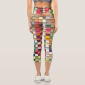 Leggings Capri Conception simple et géométrique multicolore (Verso)