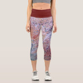 Leggings Capri Confetti grunge haute taille capris (Recto)