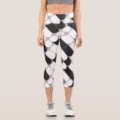 Leggings Capri Construction Abstraite (tuiles) (Recto)