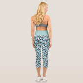 Leggings Capri Cool et mignon ours panda avec lunettes de soleil (Verso)