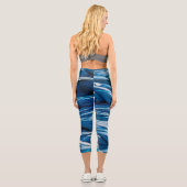 Leggings Capri Corde bleue (Verso)