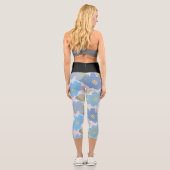 Leggings Capri Cosmos gras et bleu (Verso)