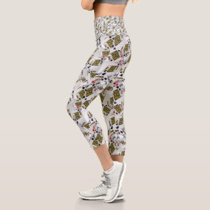 Leggings Capri "Couche royale : Une pile de cartes de poker des r