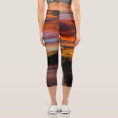 Leggings Capri Coucher de soleil à Praia, Cap Vert (Verso)