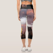 LEGGINGS CAPRI COUCHER DE SOLEIL ET ROSE EN ÉTÉ (Verso)