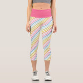 Leggings Capri Couleur arc-en-ciel tendance (Recto)