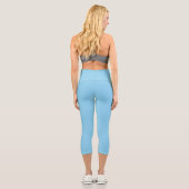 Leggings Capri couleur bleu bébé (Verso)