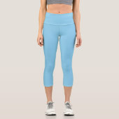 Leggings Capri couleur bleu bébé (Recto)