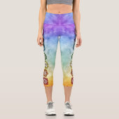 Leggings Capri Couleur cravate Chakra (Recto)